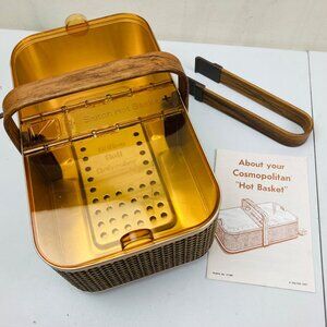 Vtg 70s Salton Cosmopolitan Hot Basket Electric Bread Bun Warmer Tested Working